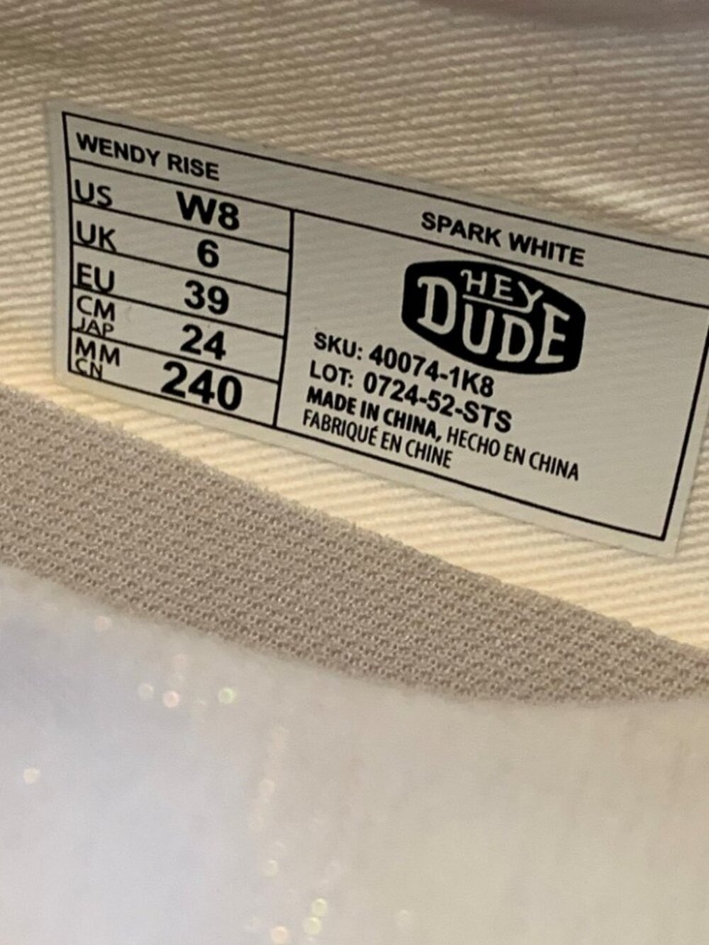 Hey Dude Women's Wendy Rise Loafers Size 8 - Picture 3 of 5